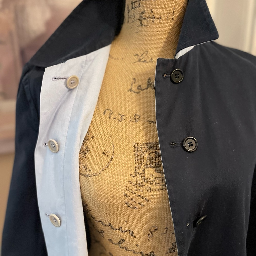 Reversible trench jacket